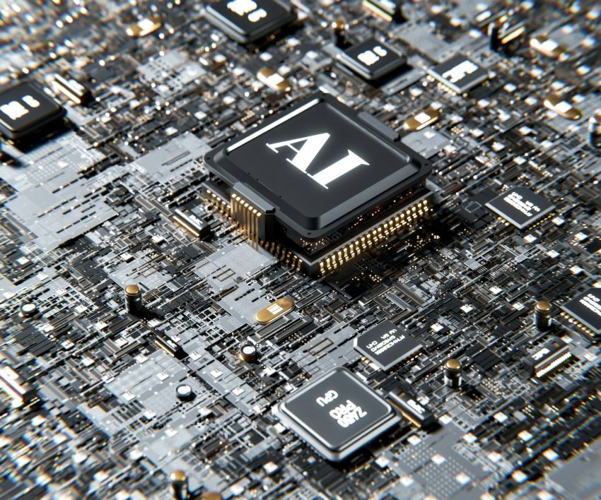 a computer chip with the letters ai on top of it