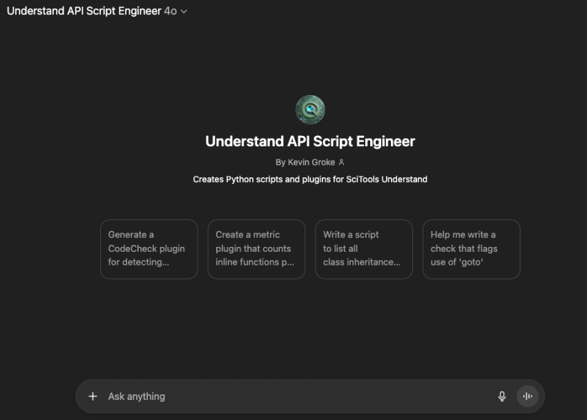 Custom ChatGPT for Understand Python API